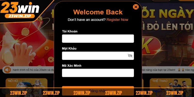 Quá trình đăng nhập 23wincom được thực hiện với 3 bước siêu nhanh